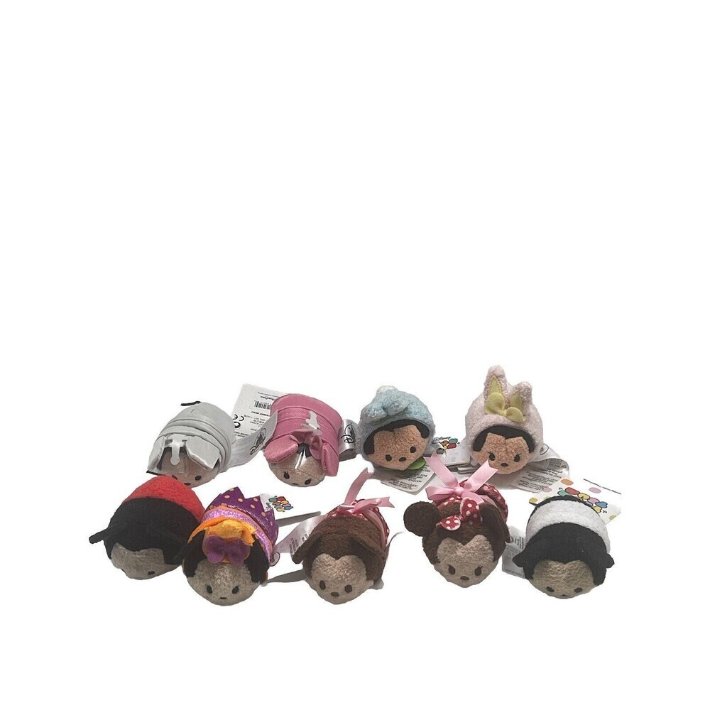 Disney Tsum Tsum Mini Plush Character Toy Set Lot of 14 Mickey, Minnie Mouse